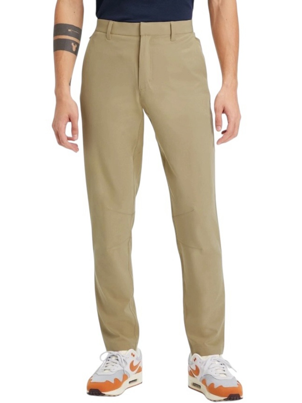 Fabletics NEW Men’s The Only Pant  Khaki Slim Fit Pants Sz.32x28” Athlesiure